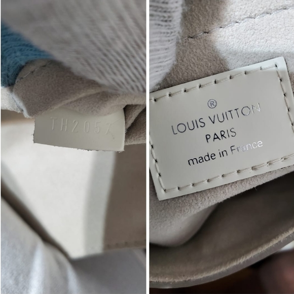 LOUIS VUITTON Epi Ivory White Montaigne Clutch/Sho - Picture 3 of 12